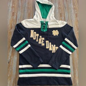 Notre Dame Fighting Irish Champion Jersey Hoodie Size Medium Embroidered